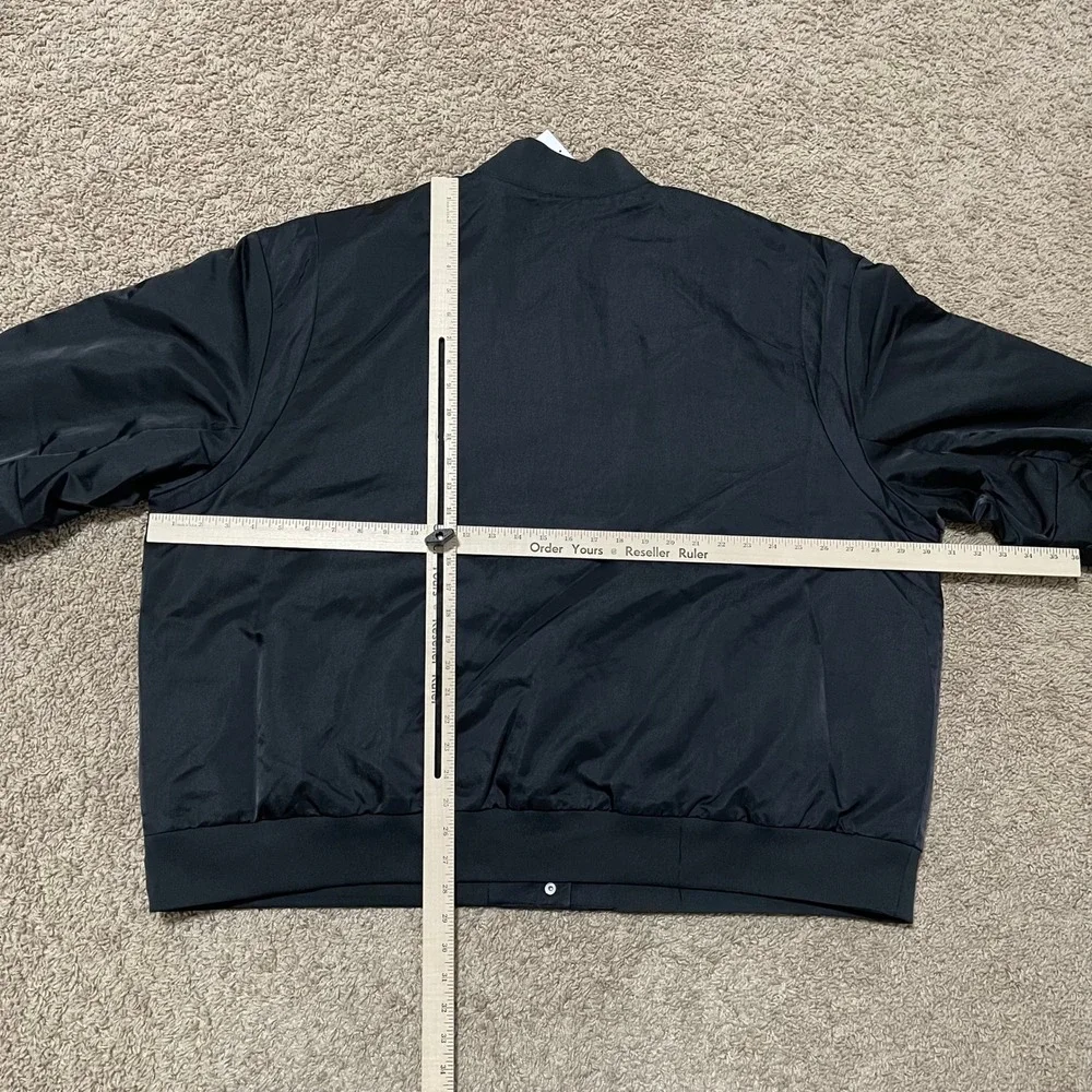 Nike Jacket Women 2XL XXL Black Sportswear Destroyer Bomber Oversized Woven - Picture 10 of 10